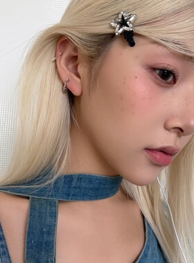 别针耳钉高级感小众独特耳环2026新款爆款高级感回形针设计耳饰女