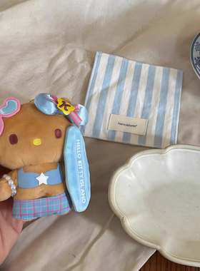 日本PeerEx泳装黑皮冲浪滑板kitty包包玩偶挂件公仔钥匙扣送礼物