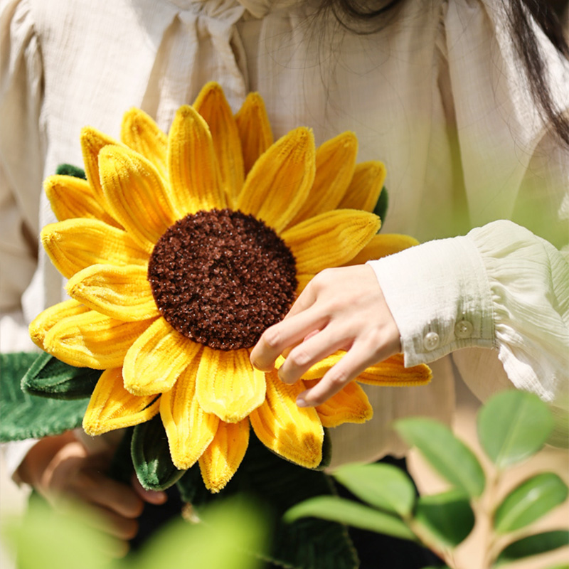 扭扭棒花束手工制作diy向日葵材料包毛根妞妞棒巨型玫瑰郁金香-图0