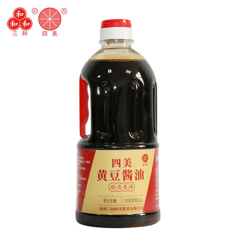 扬州特产四美黄豆酱油800ML调味品黄豆酿造酱油鲜味调料 - 图0