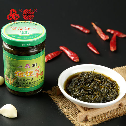 三和四美酱菜金花菜220g扬州特产秧草早餐下饭菜咸菜 - 图3