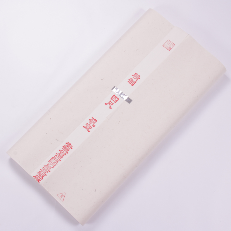 安徽明星宣纸手工四尺熟宣精制清水矾宣小楷字帖临摹白描工笔画专用不漏矾 - 图0