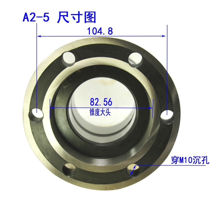 数控车床主轴筒夹座套车床主轴延长头夹头座0640转632轴加长座-图1