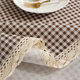 Ins tablecloth cotton linen fabric internet celebrity Nordic Japanese fresh coffee table dustproof cover towel desk tablecloth dining table mat