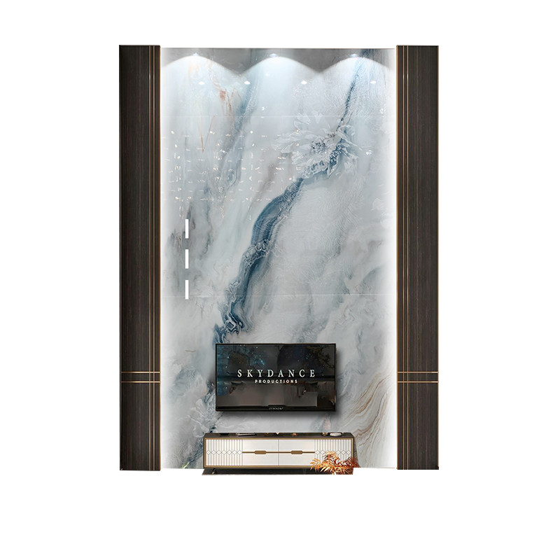 2026别墅新款挑高客厅复式岩板背景墙电光沙发玄关新中式高定佛山,淘宝优惠券,粉丝福利购,淘宝优惠卷