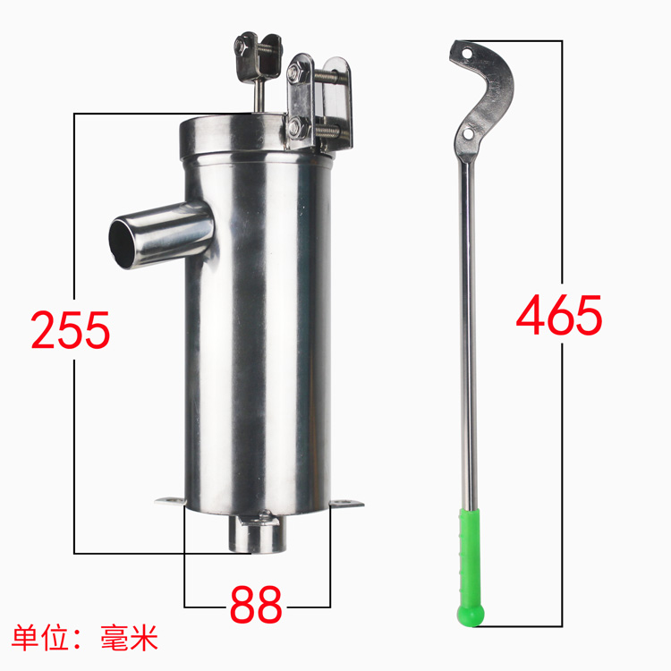 摇水泵家用手动摇水机井水井头手压泵吸水器抽水泵不锈钢摇井泵 - 图0