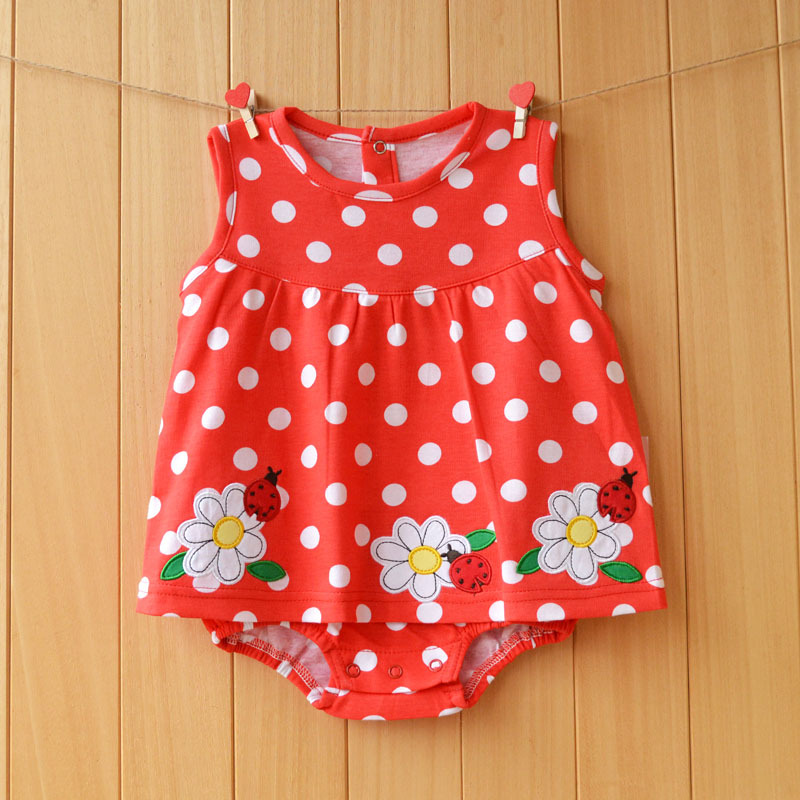 嬰兒夏季連體衣服包屁衣0-2歲女寶寶連衣裙純棉三角哈衣公主裙