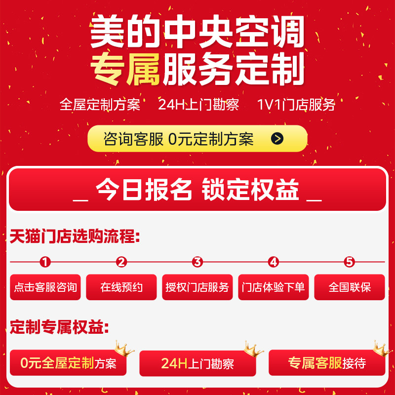 Midea central air-conditioning designer second generation five-horsepower one-to-four guest restaurant air conditioner
