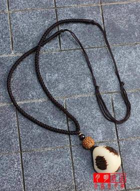 象牙果菩提原料原籽雕刻按个佛头三通DIY白玉菩提子佛心果佛珠