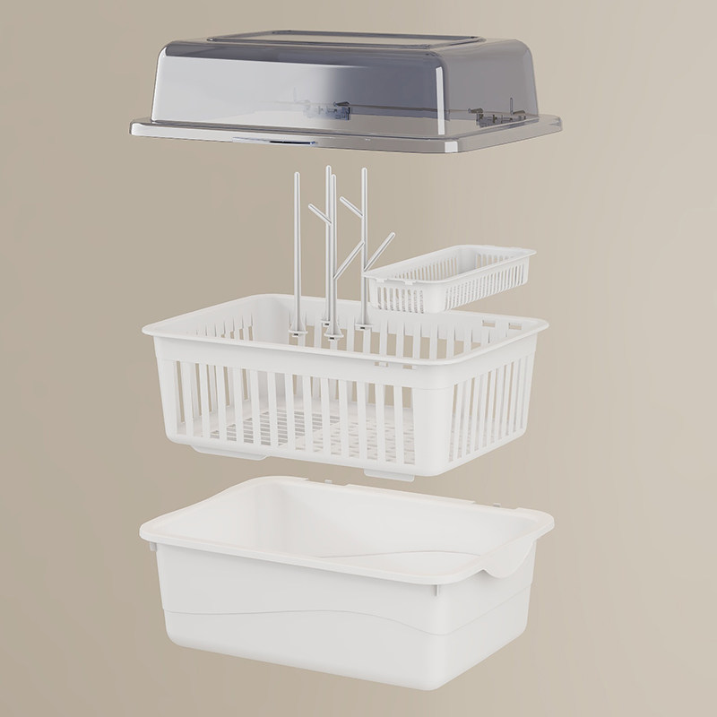 奶瓶收纳箱防尘沥水架带盖婴儿用品新生儿宝宝辅食餐具玩具收纳盒,淘宝优惠券,粉丝福利购,淘宝优惠卷