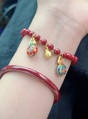 小张师傅｜吞金兽南红玛瑙手串财富聚旺北京流通正品手链