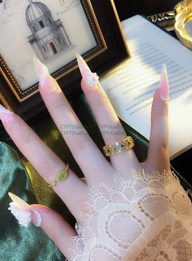 ins新款玛瑙蕾丝欧美时尚锆石