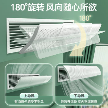 Axco central air conditioner air outlet windshield air-conditioning anti-direct blow wind guide hood guide door curtain universal confinement care