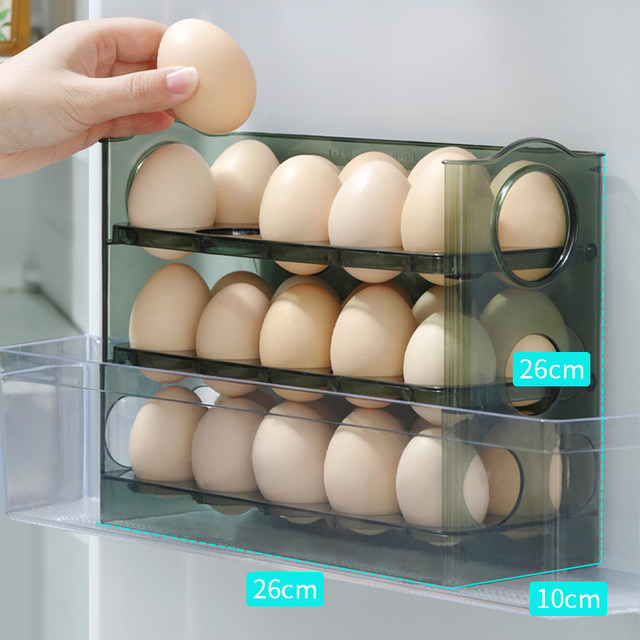 Automatic rebound egg storage box one egg one grid