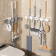 Waterproof and anti-season wall-mounted mop rack