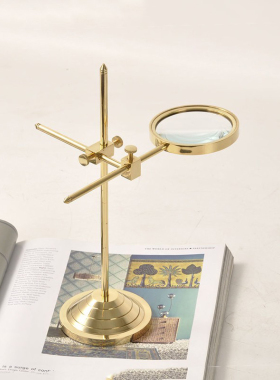 欧式放大镜书房桌摆件