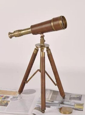 大中小号望远镜欧式法式装饰摆件