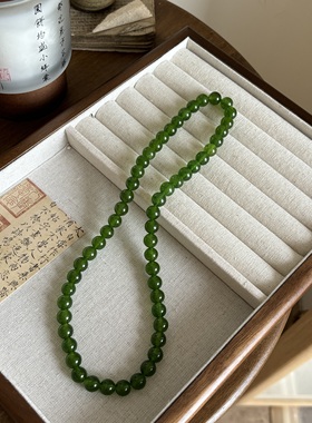 天然石绿玉髓锁骨链项链显白