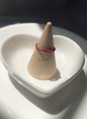 指环dua简约情侣编织极细许愿