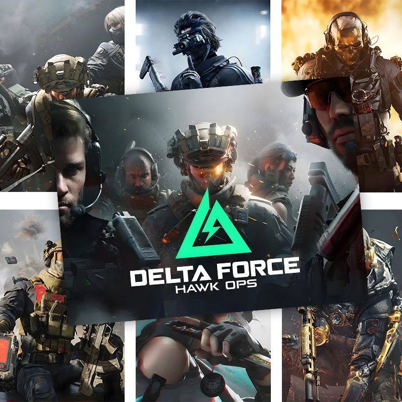 60张三角洲海报贴墙墙上挂画二次元卧室墙贴房间装饰画ins风墙纸,淘宝优惠券,粉丝福利购,淘宝优惠卷