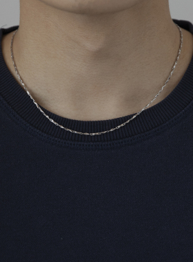 925银项链男生简约女个性饰品