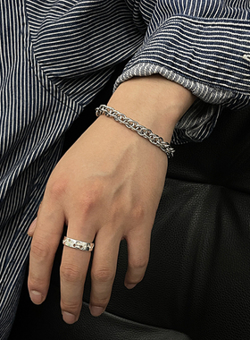 男生钛钢嘻哈朋克不掉色