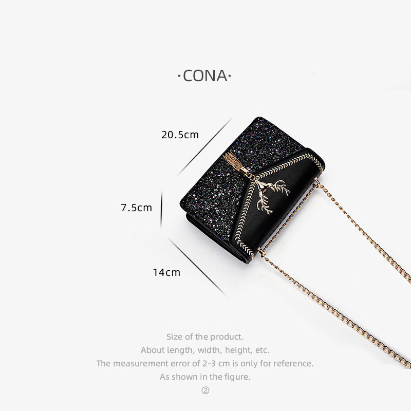 一鹿有你相伴女夏2021新款小方包包 cona卓而耐女士包袋