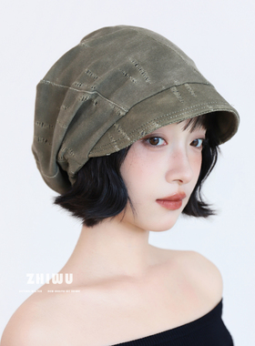 知雾秋冬时髦穿搭堆堆帽女