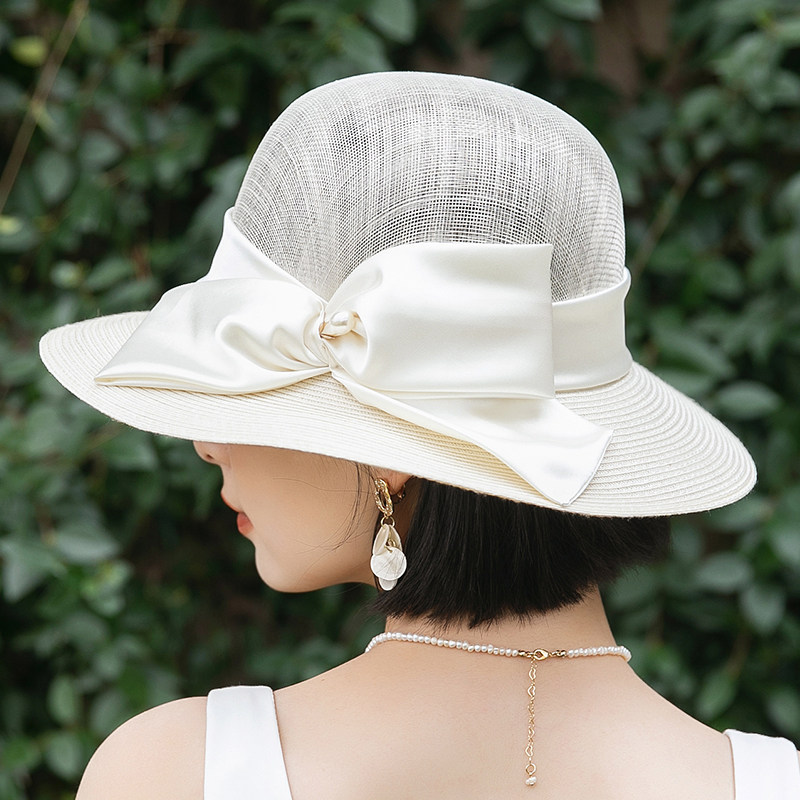 礼帽夏季新款法式复古大檐防晒帽子 mauropoli帽子