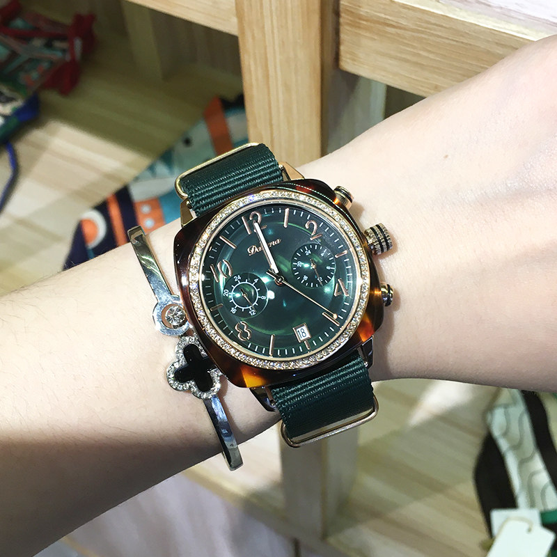 正品蒂玮娜新品时尚潮流欧美石英表 davena婷邦国产腕表