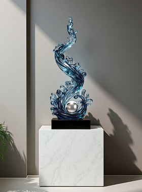 轻奢客厅玄关风水摆件乔迁礼物