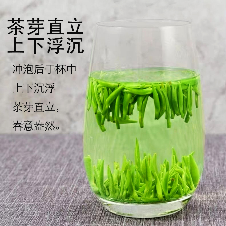 全嫩芽2024新茶春茶明前特级雀舌茶叶贵州湄潭翠芽高山绿茶250g-图0