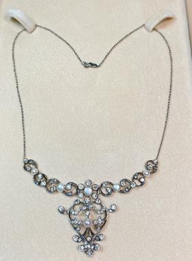 古董珠宝维多利亚年代珍珠项链小众配饰推荐现货