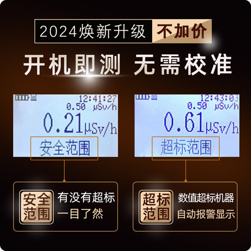 电磁电离辐射检测核辐射检测仪个人剂量报警仪放射性检测仪 - 图0