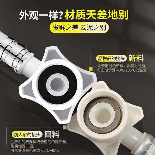海尔全自动洗衣机进水管加长专用原装上水管通用接水龙头延长配件 - 图1