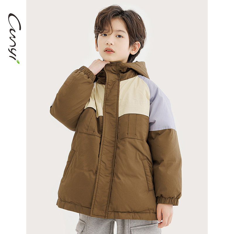 纯一良品童装男童羽绒服秋冬新品中大童防风高帽口保暖外套,淘宝优惠券,粉丝福利购,淘宝优惠卷