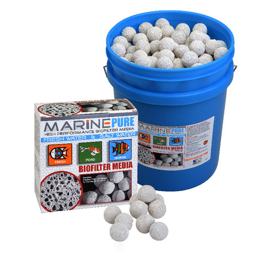 美国MarinePure海水鱼缸超能培菌滤材MP厚方砖除NO3神砖球细菌屋 - 图3
