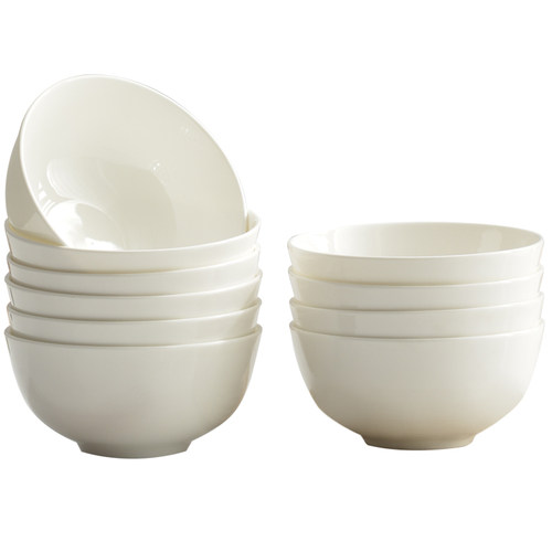 唐山骨瓷碗家用套装白色饭碗米饭碗陶瓷碗2025新款面碗餐具白瓷碗 - 图3