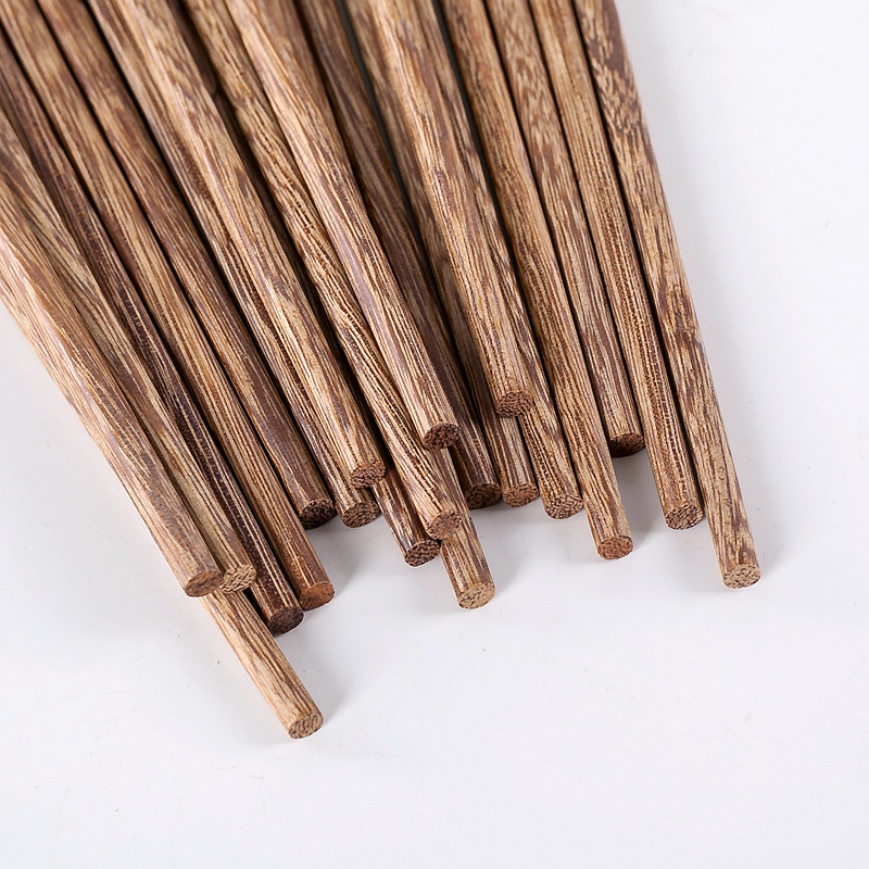 瓷秀源鸡翅木筷子套装家用实木餐具10双木质快子无漆无蜡家庭装 - 图2