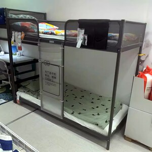 宜家代购图芬格双层床架高低床子母床上下床简约铁艺钢制儿童床
