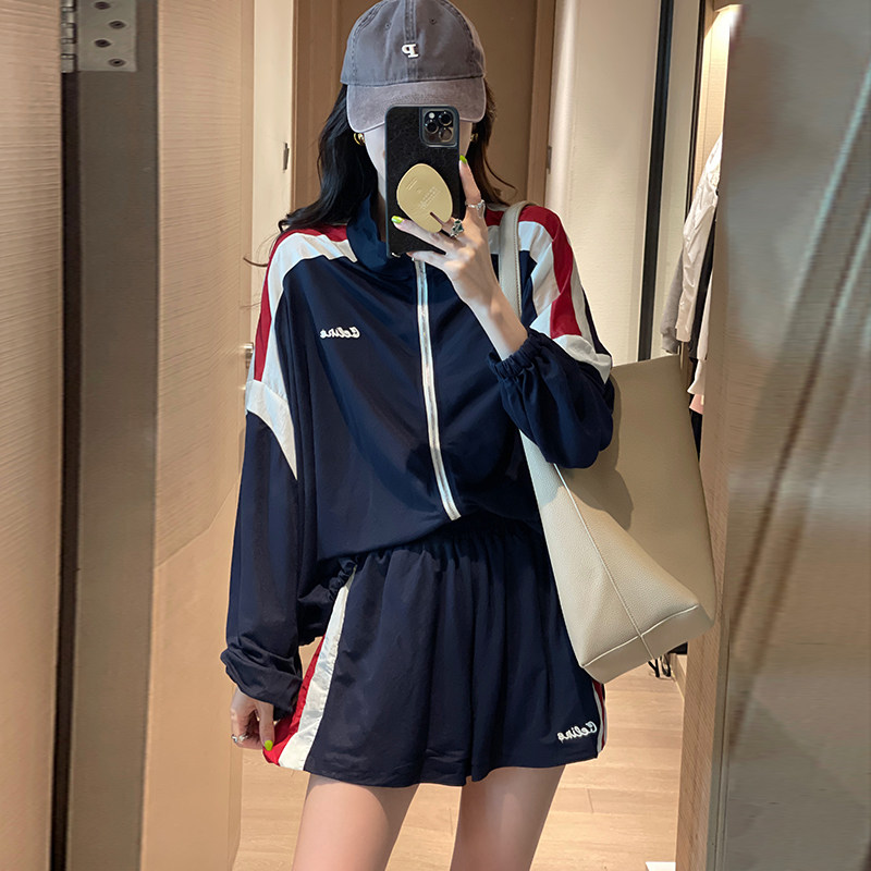 运动套装女欧洲站2022秋新款防晒 哥雅宁特时尚套装