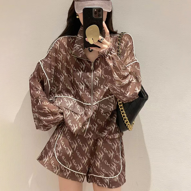 薄款宽松运动套装欧洲站2022新款 哥雅宁特时尚套装