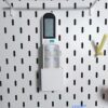 Universal air conditioner/TV/fan remote control dual storage bracket suitable for IKEA SKADIS hole board accessories