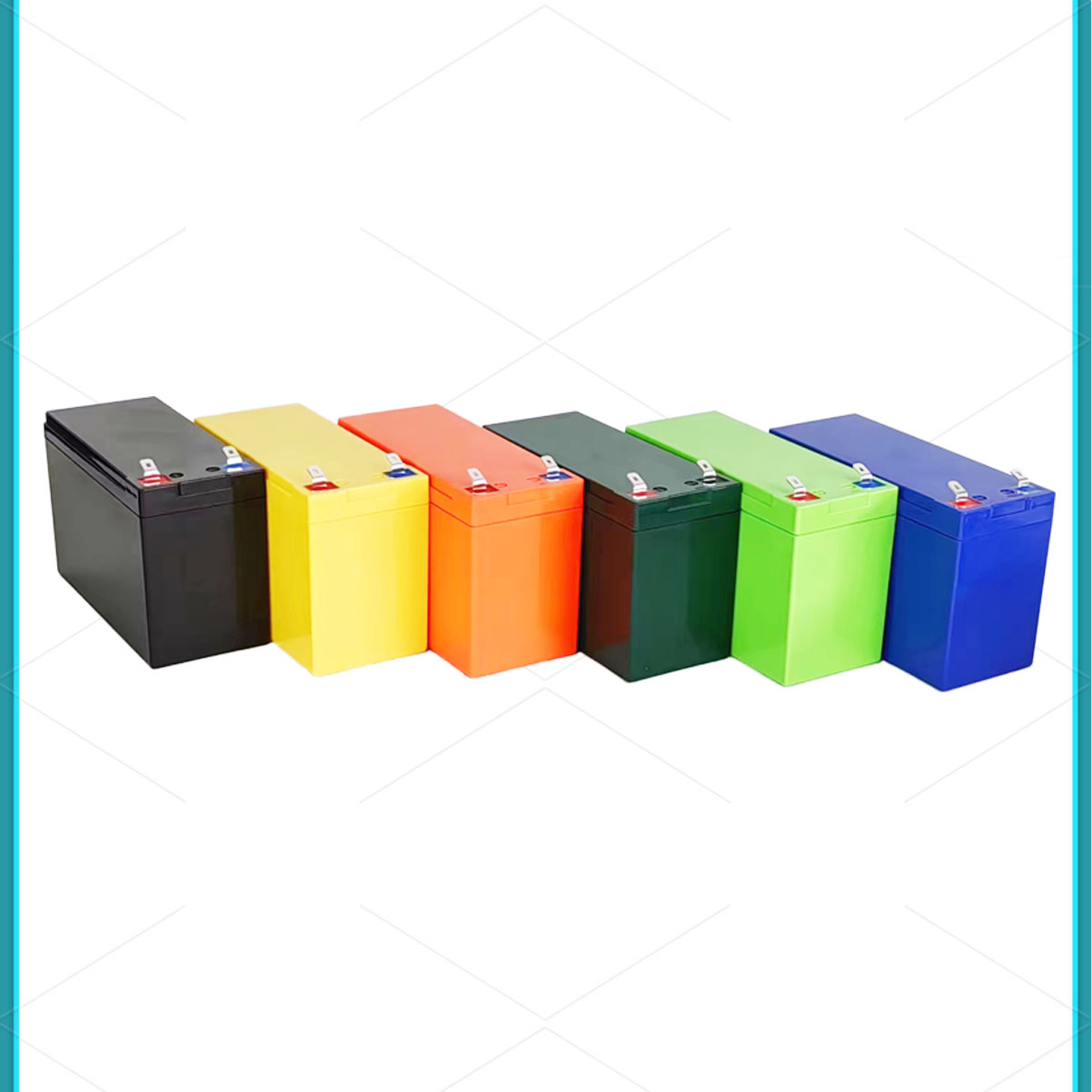 12V7AH8AH电动喷雾器打药机穿线引线款锂电池塑料外壳ABS防水外壳 - 图0