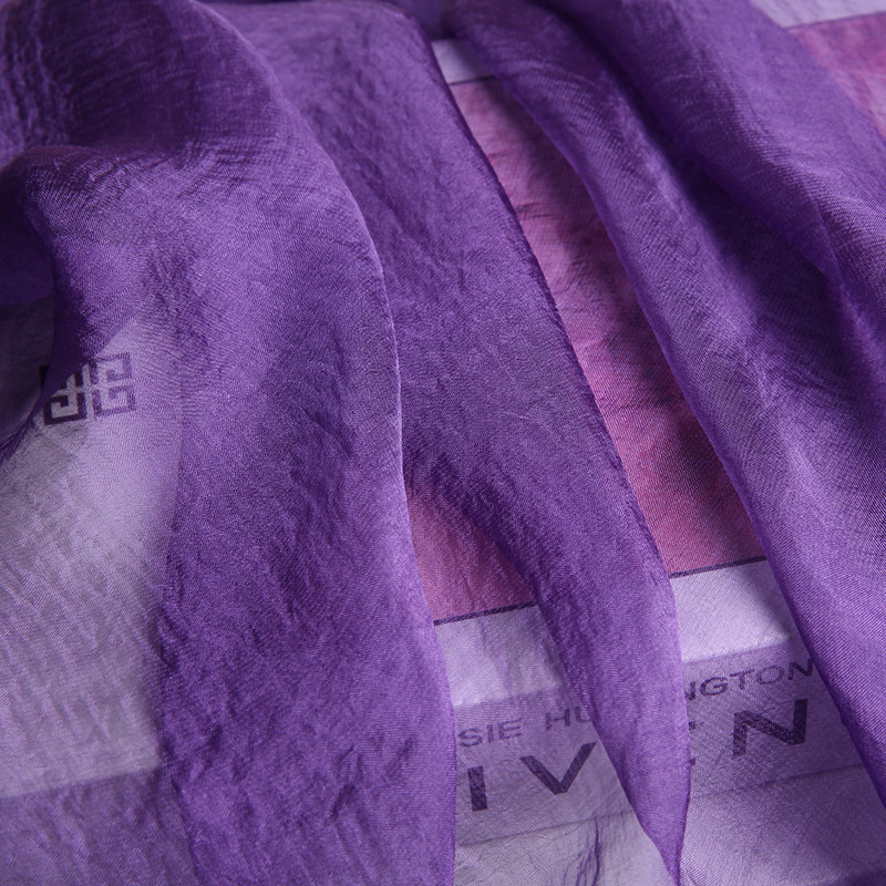 优雅紫色桑蚕丝巾正品超大超长真丝雪纺围巾时尚经典保暖披肩秋冬,淘宝优惠券,粉丝福利购,淘宝优惠卷