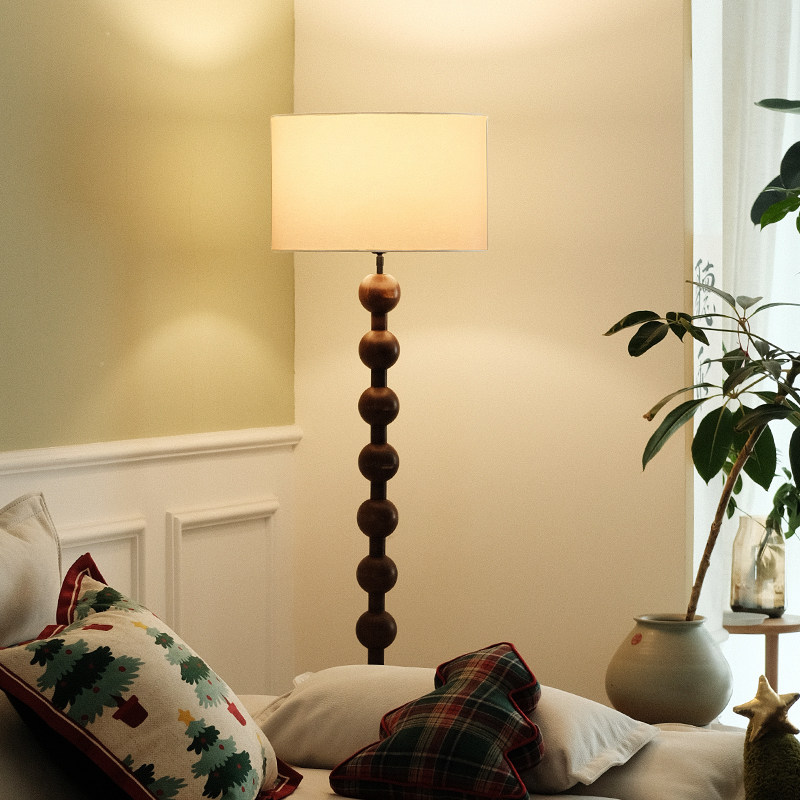 设计师中古落地灯客厅法式高级感中式美式复古侘寂风卧室落地台灯,淘宝优惠券,粉丝福利购,淘宝优惠卷