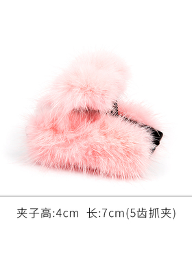 中号纯色百搭风马尾发夹