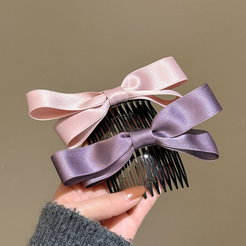 公主头蝴蝶结插梳碎发神器小清新甜美刘海夹后脑勺碎发夹头饰发卡,淘宝优惠券,粉丝福利购,淘宝优惠卷