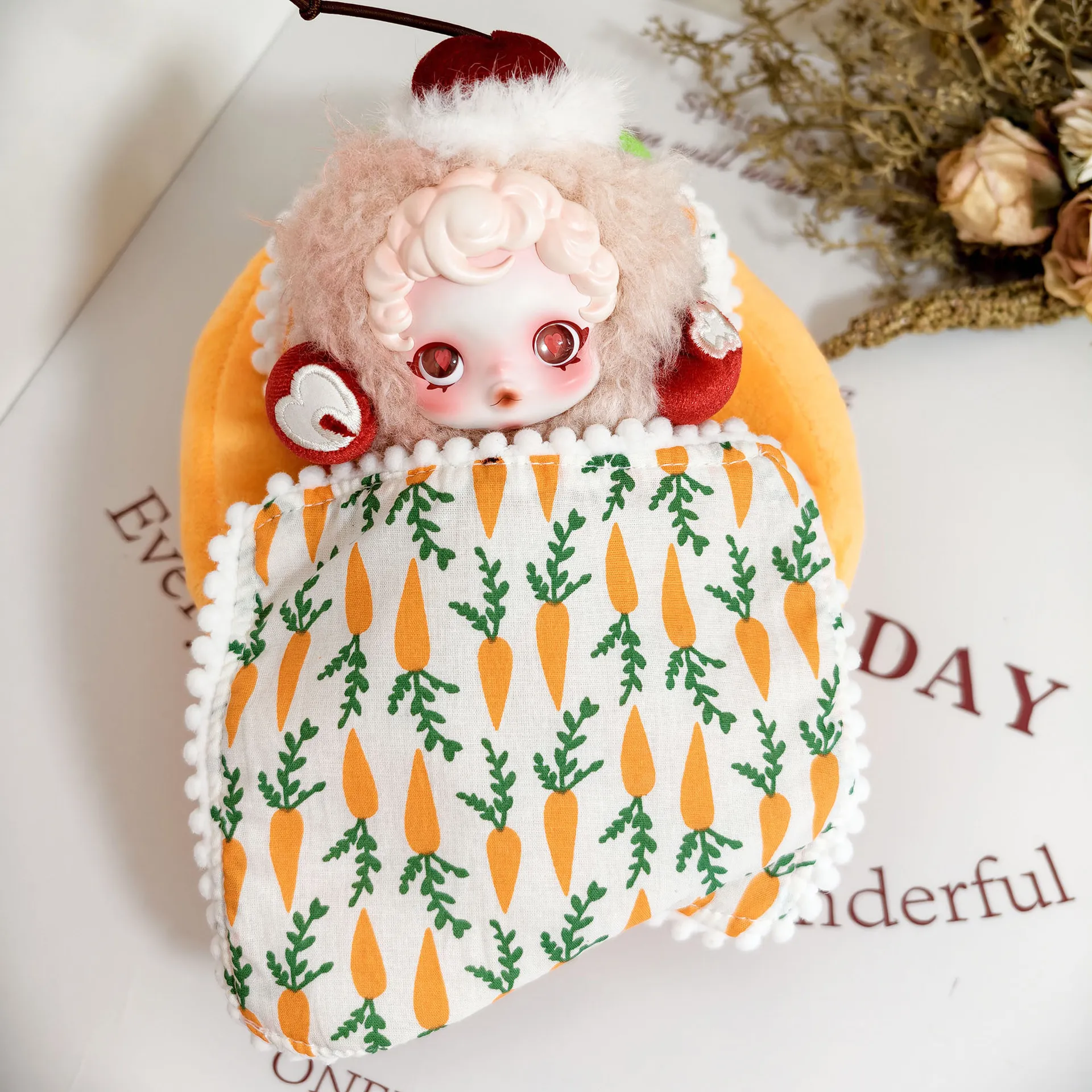 仅售娃衣］光织园SP娃衣三代不眠剧场毛绒挂件床铺摆架15CM娃娃 - 图0