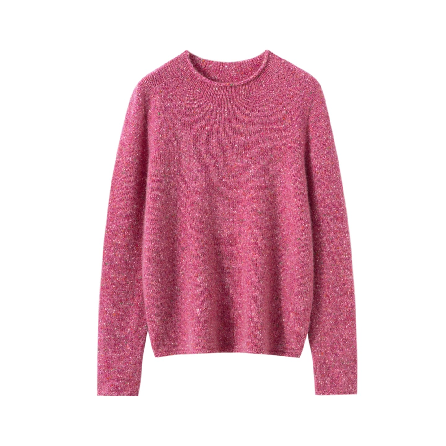 Z.M.R 彩点子花纱 100%纯山羊绒衫女针织圆领加厚软糯毛衣上衣,淘宝优惠券,粉丝福利购,淘宝优惠卷